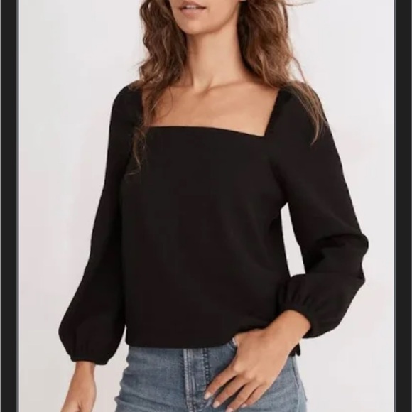 Madewell Tops - Madewell Square Neck Long Sleeve Top